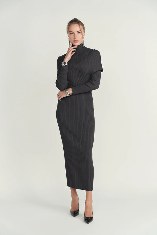 Crisscross Knit Maxi Dress