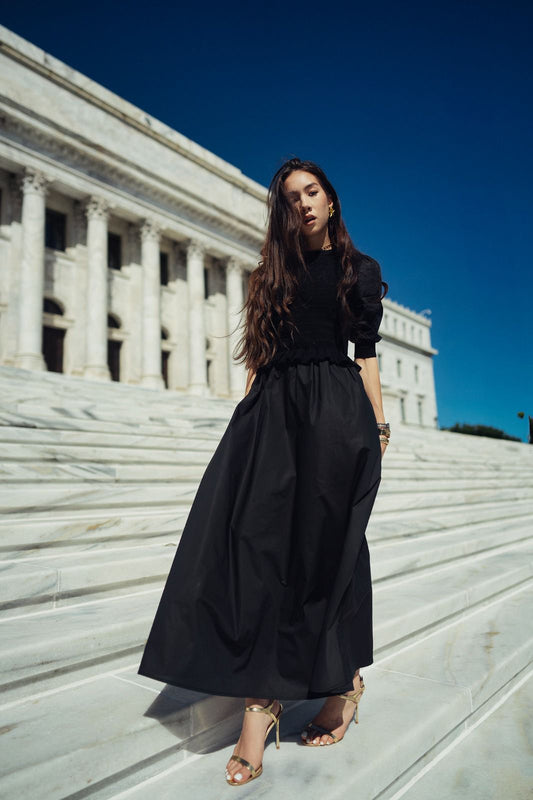 Knit Cotton Combo Dress