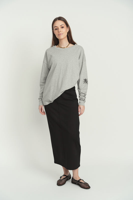 Point Printed Dolman Tee