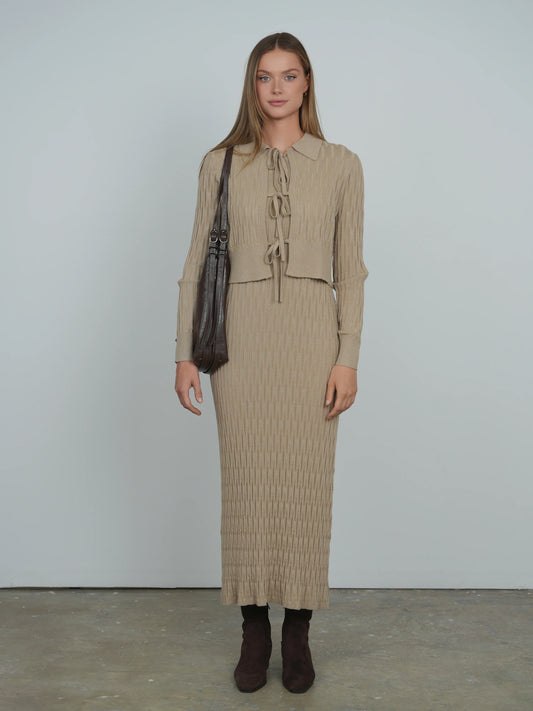 Metallic Knit Dress