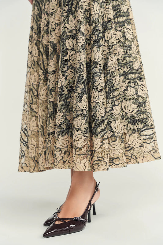 Lace Cascade Maxi