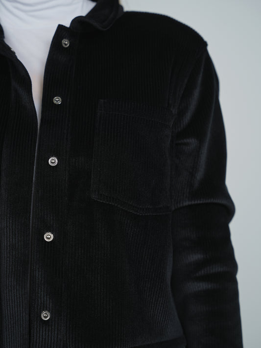 Ribbed Velour Jacket