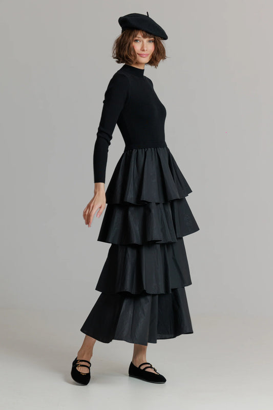 Knit Ruffled Maxi