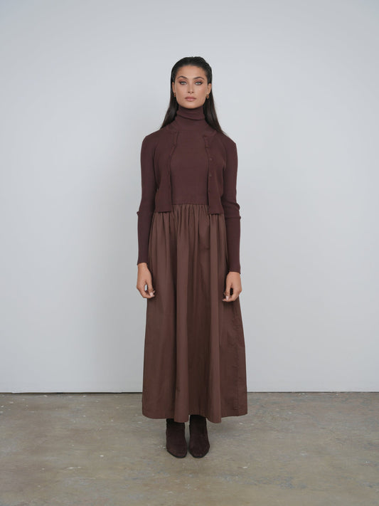 2Fer Turtleneck Dress