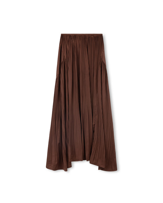 Satin Flowy Maxi Skirt