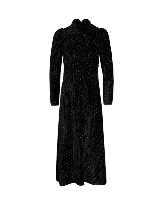 Velour Diamond Speckled Dress