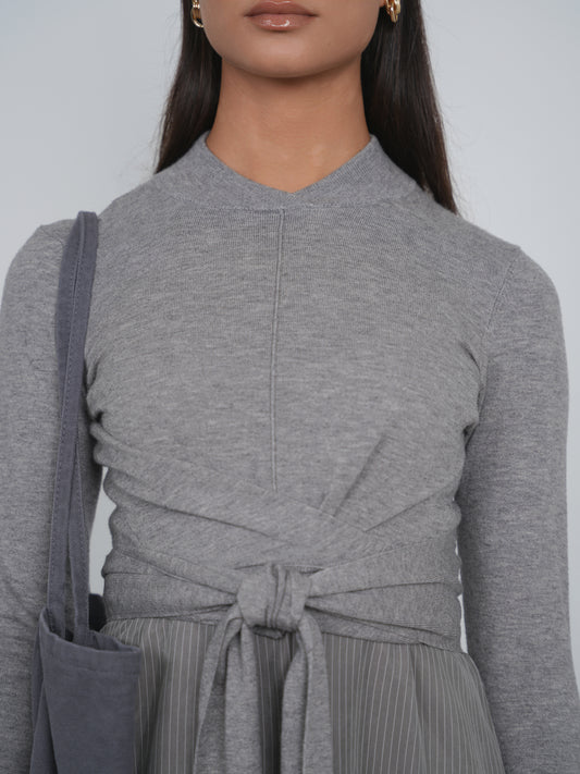 Mandarin Wrap Top